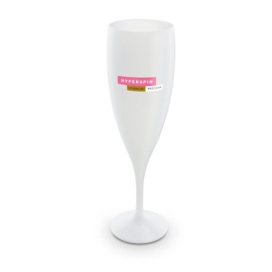 FLUTE A CHAMPAGNE PLASTIQUE REUTILISABLE 14 cl RAS BORD 6