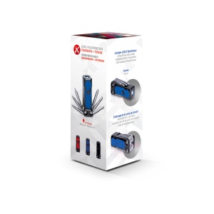 OUTIL MULTIFONCTION - TOURNEVIS 6 TETES + TORCHE 5