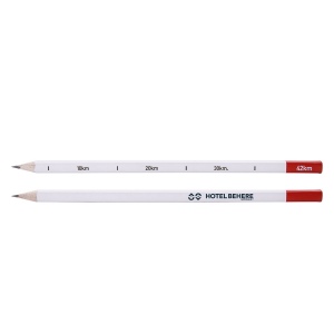 CRAYON BORNE  TAMPO(+Quadri 1 face sur crayons blancs uniquement + tampographie 1 couleur sur face opposée)