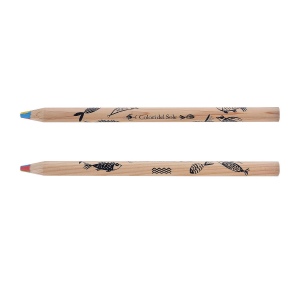 CRAYON PRESTIGE NATUREL 4 COUL(+Marquage à chaud 360° 1 couleur - grande longueur) 11