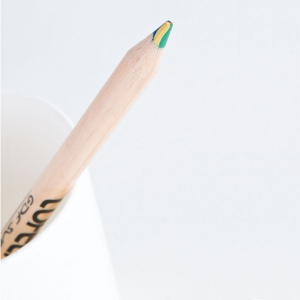 CRAYON PRESTIGE NATUREL 4 COUL(+Marquage à chaud 360° 1 couleur - grande longueur) 4