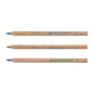 CRAYON PRESTIGE NATUREL 4 COUL(+Marquage à chaud 360° 1 couleur - grande longueur) 10