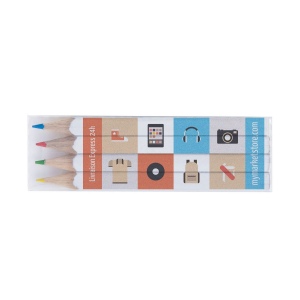 SET QUADRI  4 COUL 8,7 cm(+Quadri recto-verso sur les 4 crayons (7,5 x 2,62 cm)) 3