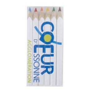 SET QUADRI 6 COUL 8,7 cm(+Quadri recto-verso sur les 6 crayons (7,5 x 3,93 cm)) 10
