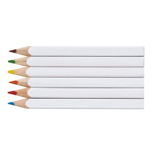 SET QUADRI 6 COUL 8,7 cm(+Quadri recto sur les 6 crayons (7,5 x 3,93 cm)) 8