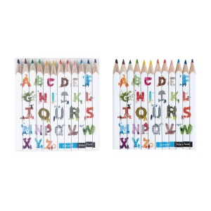 SET QUADRI 12 COUL 8,7 cm(+Quadri recto-verso sur les 12 crayons (7,5 x 7,88 cm)) 6