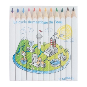 SET QUADRI 12 COUL 8,7 cm(+Quadri recto-verso sur les 12 crayons (7,5 x 7,88 cm)) 10