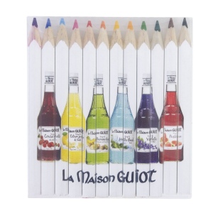 SET QUADRI 12 COUL 8,7 cm(+Quadri recto sur les 12 crayons (7,5 x 7,88 cm))