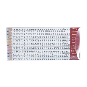 SET QUADRI 12 COUL 17,6 cm(+Quadri recto-verso sur les 12 crayons (16,4 x 7,88 cm)) 5