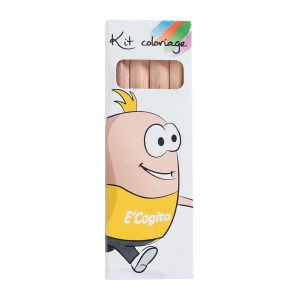 ETUI 4 CR COUL ECO 8,7(+Pas de marquage sur les crayons - marquage en quadri offset sur la surface totale de l'etui)