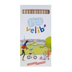 ETUI 12 CR COUL ECO 17,6(+Pas de marquage sur les crayons - marquage en copie laser sur la surface totale de l'etui)