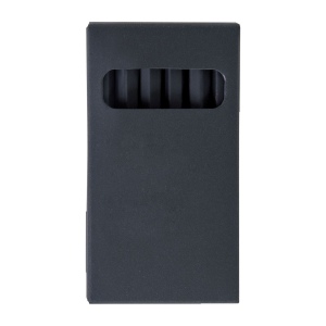 ETUI 6 CR COUL BLACK 8,7(+Pas de marquage sur les crayons - marquage à chaud 1 couleur sur le recto de l'etui) 2