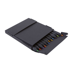 ETUI 12 CR COUL BLACK 8,7(+Pas de marquage sur les crayons - marquage à chaud 1 couleur sur le recto de l'etui) 4