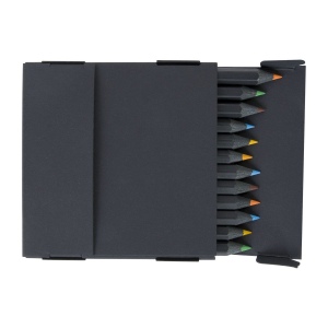 ETUI 12 CR COUL BLACK 8,7(+Pas de marquage sur les crayons - marquage à chaud 1 couleur sur le recto de l'etui) 5