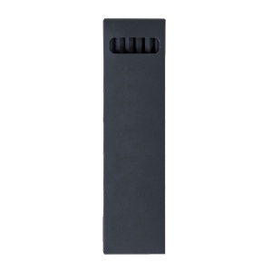ETUI 6 CR COUL BLACK 17,6(+Pas de marquage sur les crayons - marquage à chaud 1 couleur sur le recto de l'etui) 2