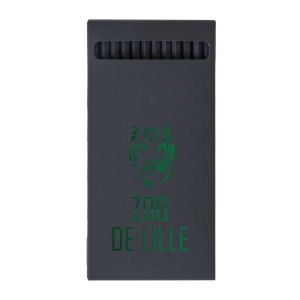 ETUI 12 CR COUL BLACK 17,6(+Pas de marquage sur les crayons - marquage à chaud 1 couleur sur le recto de l'etui) 2
