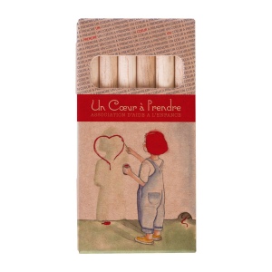 ETUI 6 AQUARELLABLES ECO 8,7(+Pas de marquage sur les crayons - marquage en quadri offset sur la surface totale de l'etui)