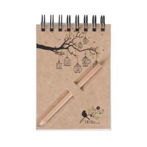 BLOC-NOTES A7 ET CRAYON AGENDA(+Pas de marquage sur le crayon - marquage copie laser sur face avant du bloc) 15