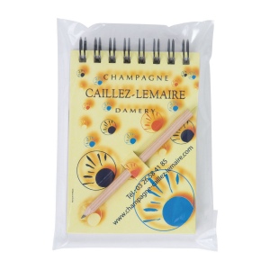 BLOC-NOTES A7 ET CRAYON AGENDA(+Pas de marquage sur le crayon - marquage copie laser sur face avant du bloc) 6