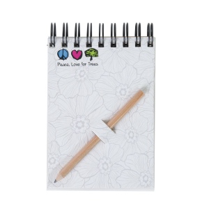 BLOC-NOTES A7 ET CRAYON AGENDA(+Pas de marquage sur le crayon - marquage copie laser sur face avant du bloc) 7