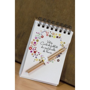 BLOC-NOTES A7 ET CRAYON AGENDA(+Pas de marquage sur le crayon - marquage copie laser sur face avant du bloc) 10