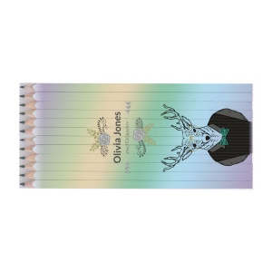 SET QUADRI 12 GRAPHITE 17,6 cm(+Quadri recto + verso sur les 12 crayons (16,4 x 7,88 cm))