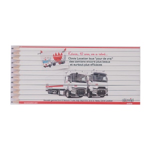 SET QUADRI 12 GRAPHITE 17,6 cm(+Quadri recto sur les 12 crayons (16,4 x 7,88 cm))