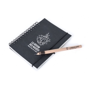 CARNET A6 SANS CRAYON CLIP ONE(+Pas de marquage sur le crayon - marquage à chaud 1 couleur ou en creux sur la couverture recto du carnet) 16
