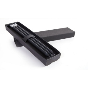 ETUI-FOURREAU BLACK 3 CRAYONS(+Marquage à chaud 1 couleur) 12