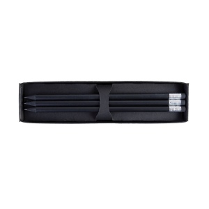 ETUI-FOURREAU BLACK 3 CRAYONS(+Marquage à chaud 1 couleur) 16