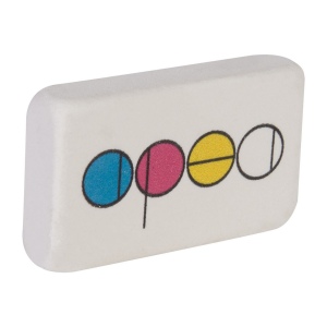 GOMME RECTANGULAIRE PM(+Quadri recto-verso 2,1 x 3,7 cm) 15