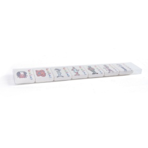 SET DE 7 GOMMES (+Quadri recto sur chaque gomme 2,2 x 2,4 cm) 5