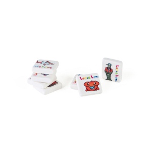 SET DE 7 GOMMES (+Quadri recto sur chaque gomme 2,2 x 2,4 cm) 6