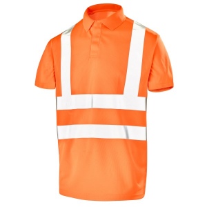 Polo manches courtes fluo base 2