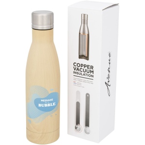 Bouteille isotherme Vasa imitation bois sous vide avec couche de cuivre de 500 ml 4