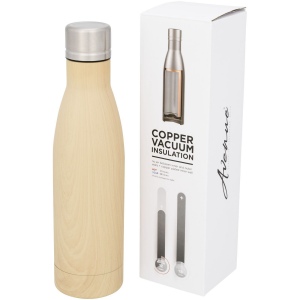 Bouteille isotherme Vasa imitation bois sous vide avec couche de cuivre de 500 ml 2