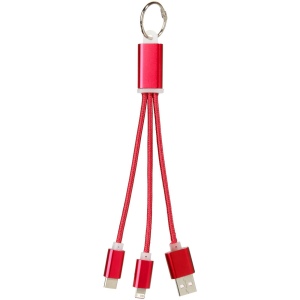 Câble de chargement 3-en-1 avec porte-clés Metal 7