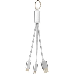 Câble de chargement 3-en-1 avec porte-clés Metal 9