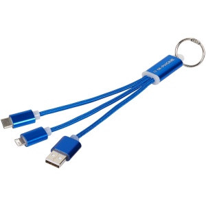 Câble de chargement 3-en-1 avec porte-clés Metal 14