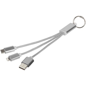 Câble de chargement 3-en-1 avec porte-clés Metal 5