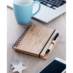 Carnet et stylo en bambou - BAMBLOC 5