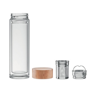 Gourde double paroi verre 400ml - BATUMI GLASS 3