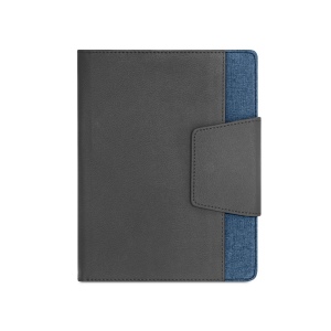 RUSSEL. Couverture en PU et tissu polyester avec bloc-notes A5 avec pages unies 6