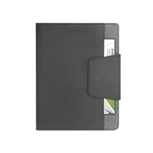 RUSSEL. Couverture en PU et tissu polyester avec bloc-notes A5 avec pages unies 7