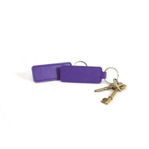 Porte-clé rectangulaire en PU