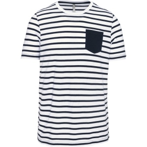T-shirt rayé marin avec poche manches courtes homme 2