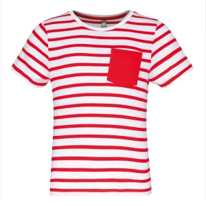 T-shirt rayé marin avec poche manches courtes enfant 3