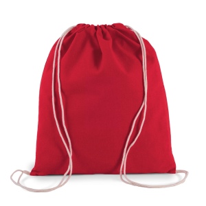 Petit sac à dos en coton bio avec cordelettes 9