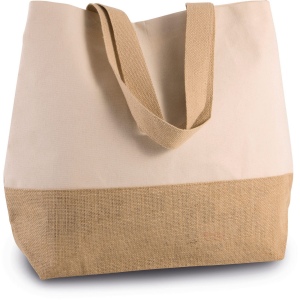 Sac shopping en toiles de coton et jute 12