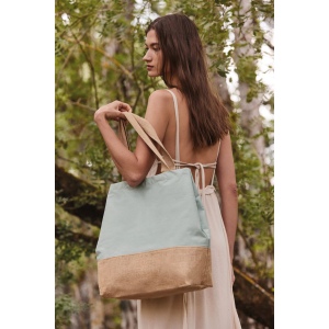 Sac shopping en toiles de coton et jute 17